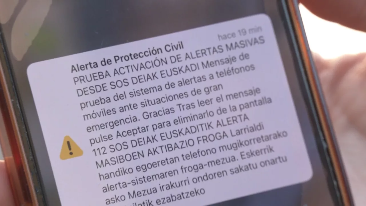 ES Alert Sistemaren mezua