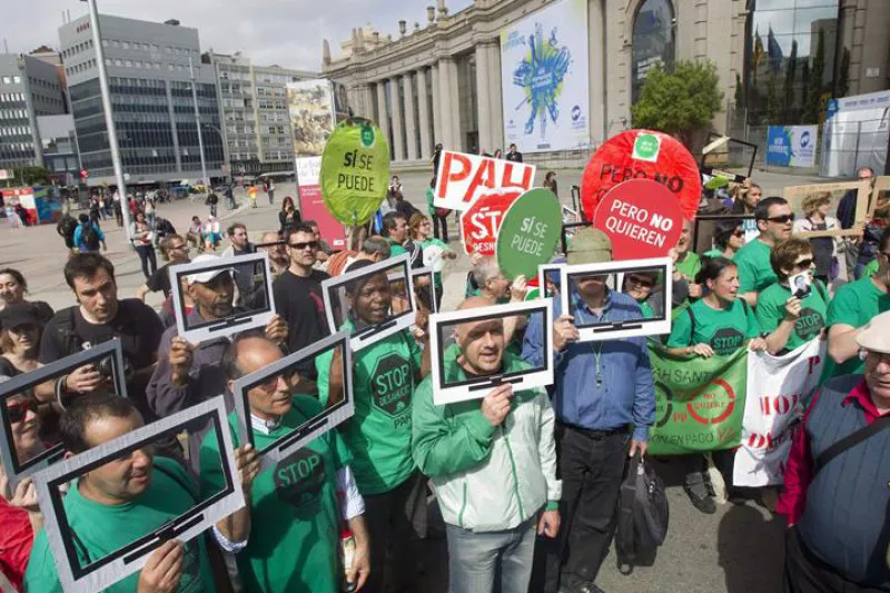 Escrache a Rajoy en Barcelona. EFE