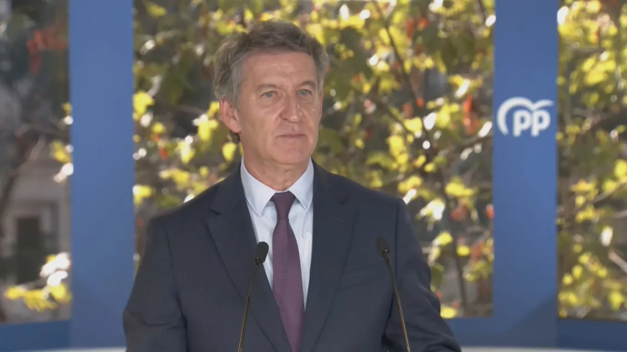 El líder del PP, Alberto Núñez Feijóo, ha afirmado este lunes que la decisión de dimitir del presidente de la Generalitat Valenciana, Carlos Mazón, es "una decisión correcta" con la que da "una lección" a los que "jamás asumen nada".