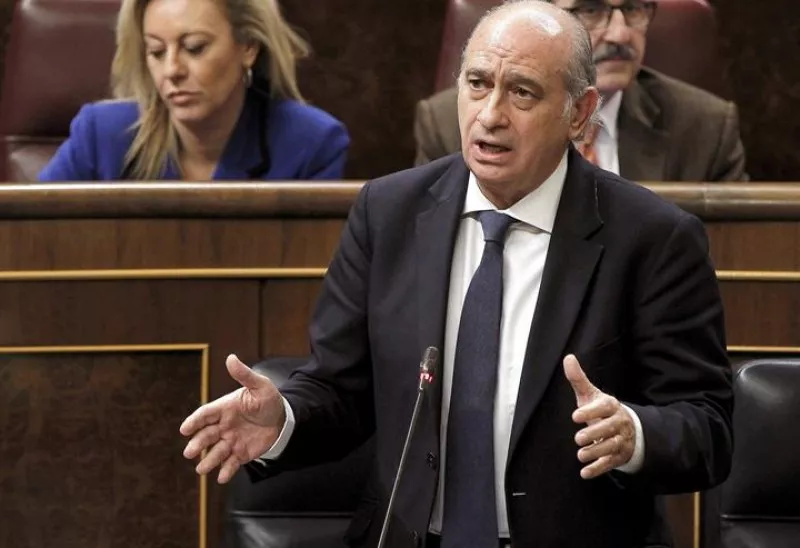 Ministroak Ertzaintzaren jarrera zalantzan jarri zuen. Efe.