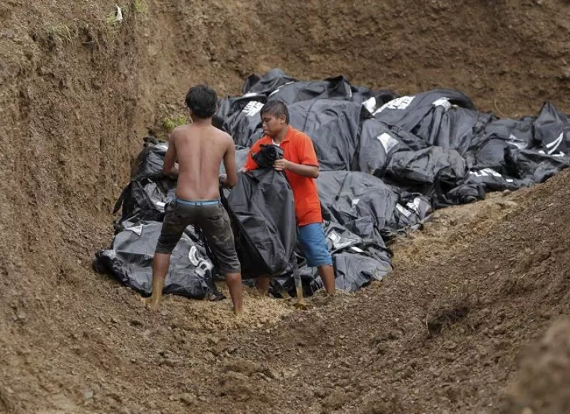 El tifón Haiyan azota las islas Filipinas. Foto: EFE.