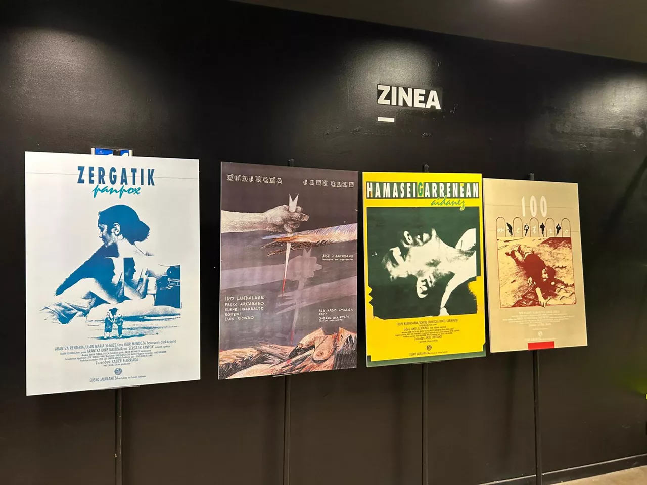“Ehun metro”, “Zergatik panpox”, “Hamaseigarrenean aidanez” eta “Oraingoz izen gabe” film ertainak zaharberrituko ditu Eusko Jaurlaritzak, Euskadiko Filmategiaren eta EITBren bidez