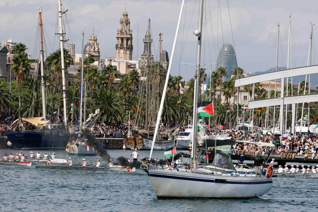 flotilla global sumud bartzelona gaza