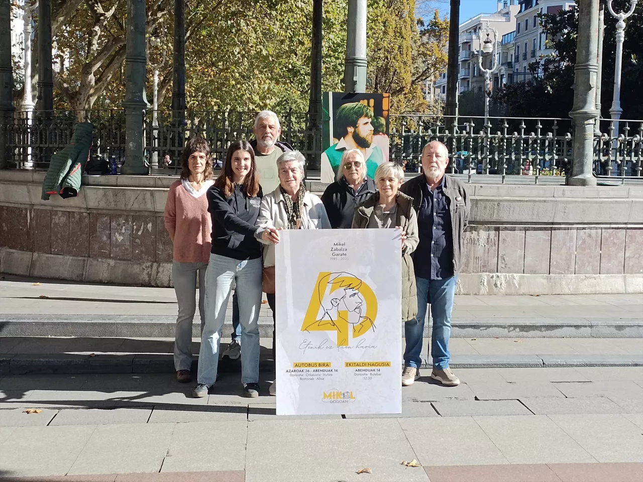 Presentación de la gira en autobús para "extender la memoria del caso Mikel Zabalza"



REMITIDA / HANDOUT por EGZ

Fotografía remitida a medios de comunicación exclusivamente para ilustrar la noticia a la que hace referencia la imagen, y citando la procedencia de la imagen en la firma

28/10/2025