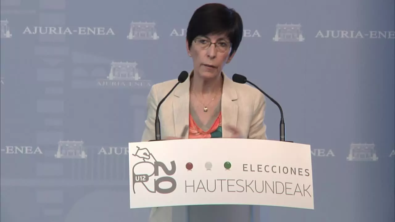 Estefania Beltran de Heredia Segurtasun sailburua. Irudia: EiTB.