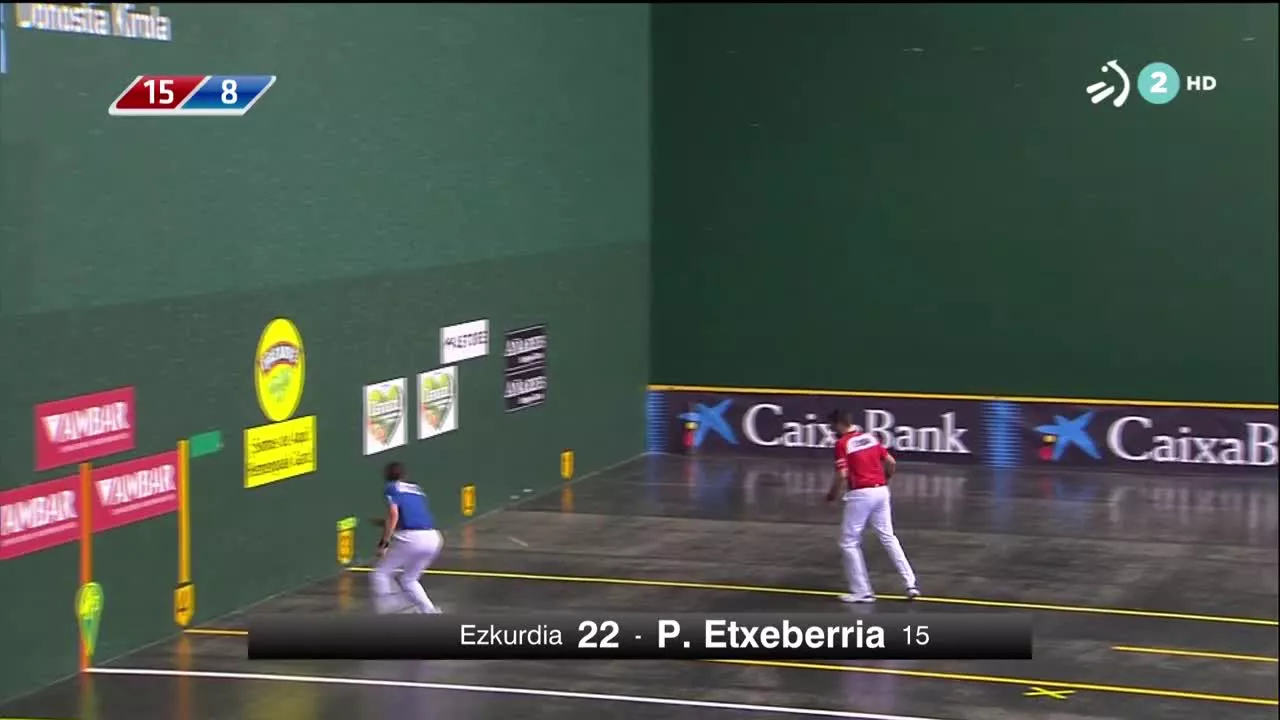 Jokin Altuna y Joseba Ezkurdia se enfrentarán en las semifinales del 4 y Medio navarro. Altuna ha eliminado a Salaberria (22-19) y Ezkurdia, a Peio Etxeberria (22-15).