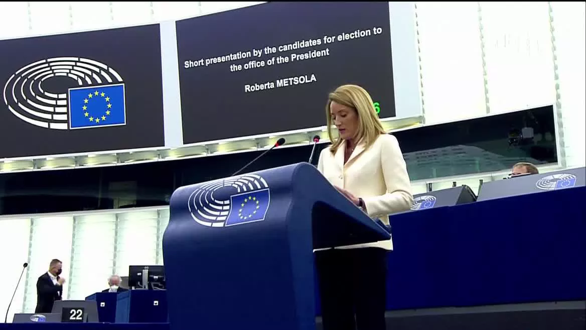 Roberta Metsola. Imagen: EITB Media