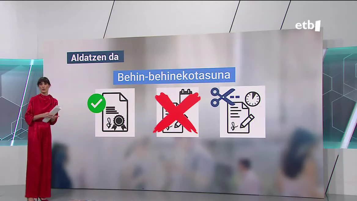 Lan erreforma berria. Irudia: EITB Media