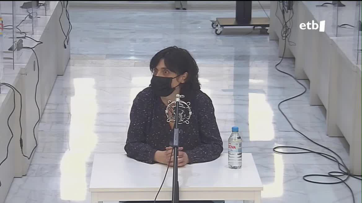 Iratxe Sorzabal. Agentzietako bideo batetik ateratako irudia.