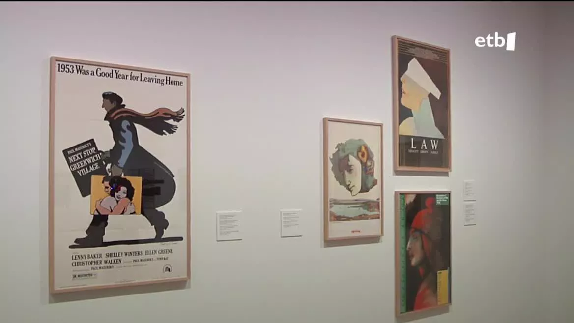 Milton Glaserren lanak. EITB Mediaren bideo batetik ateratako irudia.