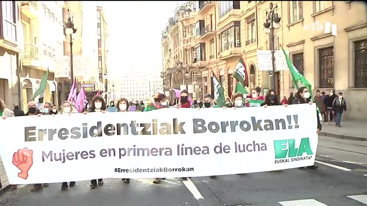 Manifestación. Imagen: EITB Media