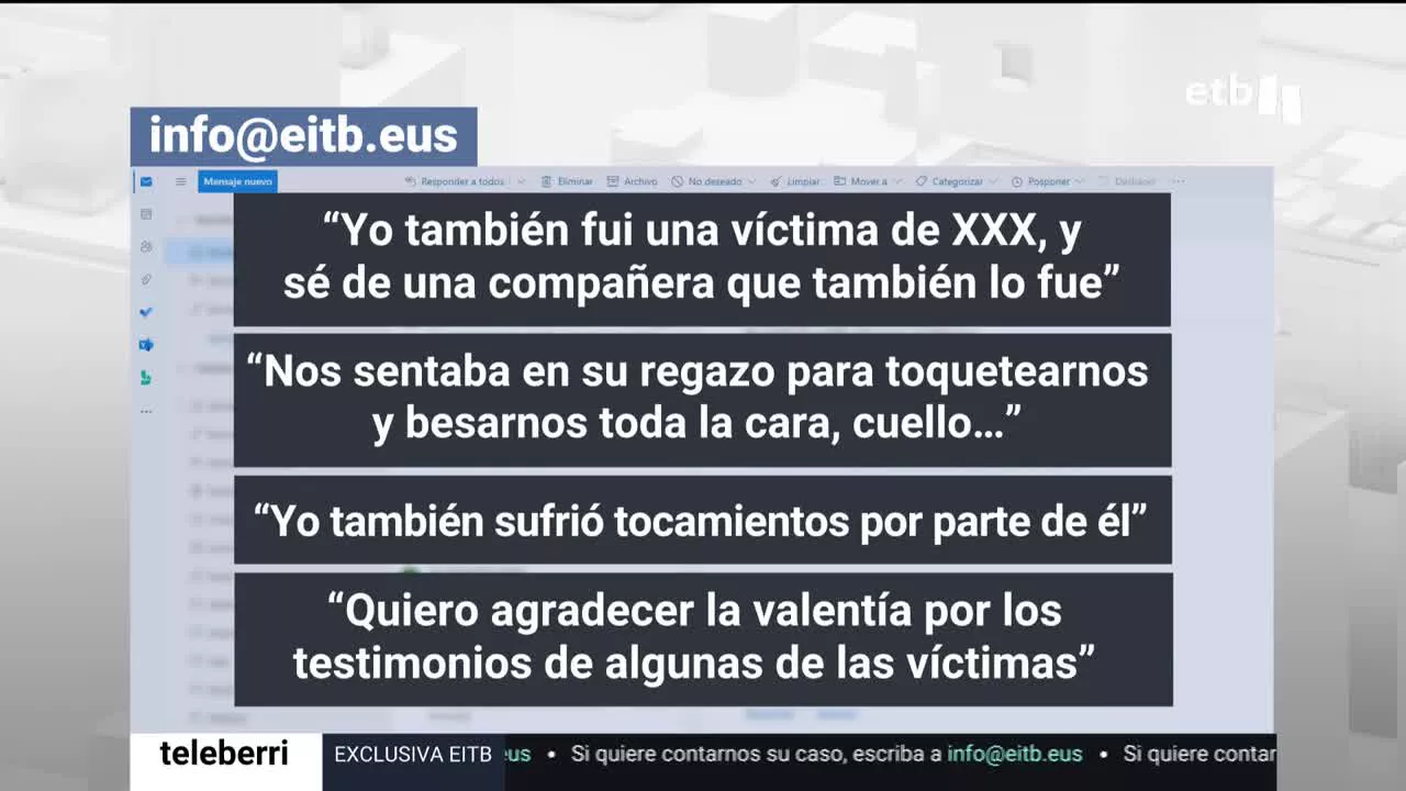 Testimonios de las víctimas del supuesto pederasta. (Imagen obtenida de un víde de EITB Media)