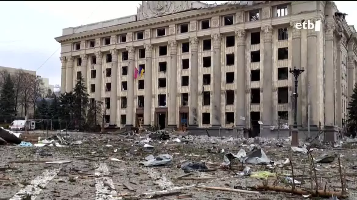 Kharkiv. Agentzietako bideo batetik ateratako irudia.