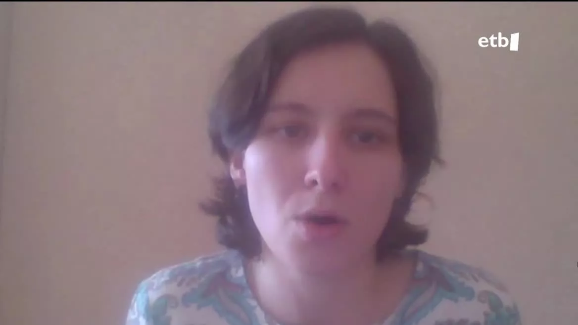 Karina Sheider. EITB Mediaren bideo batetik ateratako irudia.