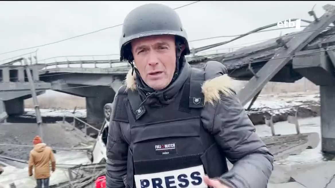 Mikel Ayestaran. EITB Mediaren bideo batetik ateratako irudia.