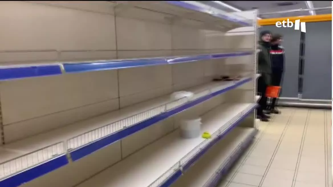 Supermercado en Kiev. Imagen: EITB Media