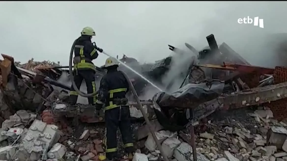 Destrozos en Járkov y Mariupol. Imagen: EITB Media