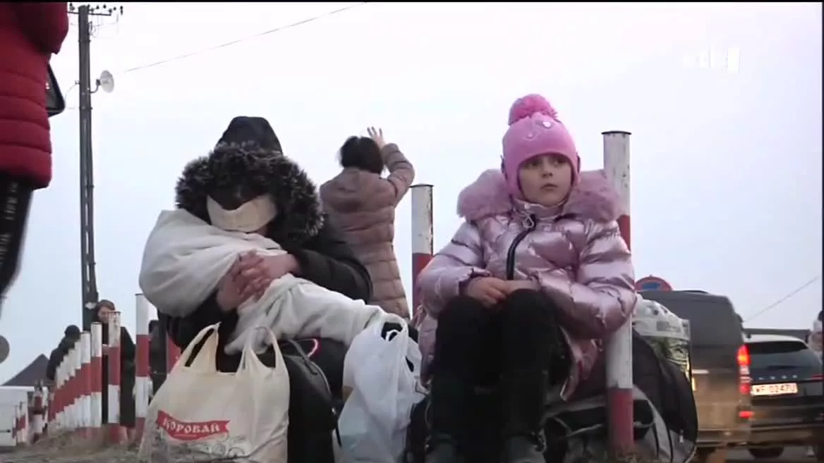 Ukrainako errefuxiatuak. Irudia: EITB Media