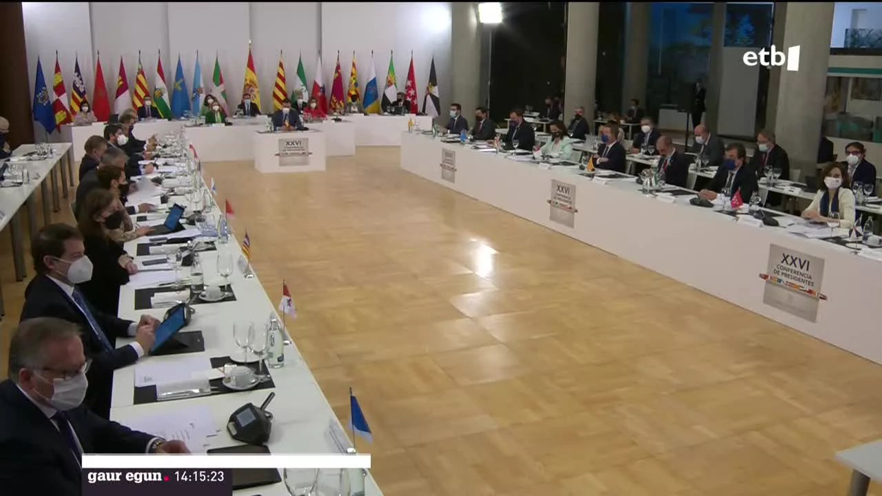 Presidenteen Biltzarra. EITB Mediaren bideo batetik ateratako argazkia.