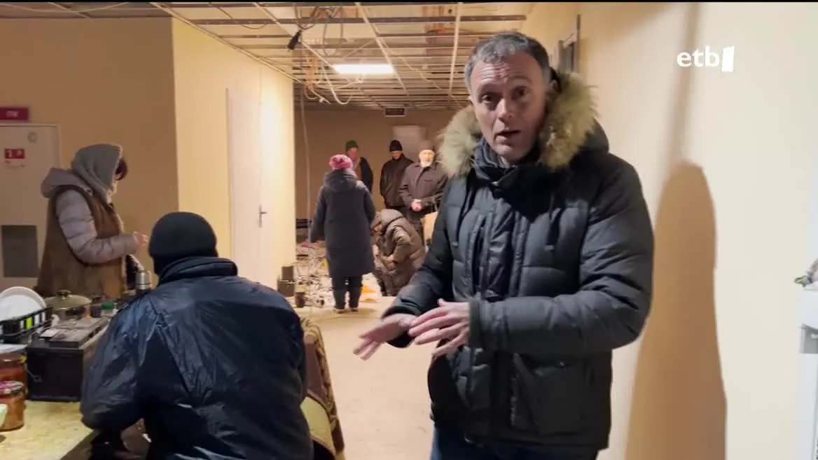 Mikel Ayestaran, Irpinen (Ukraina). EITB Mediaren bideo bateko irudia