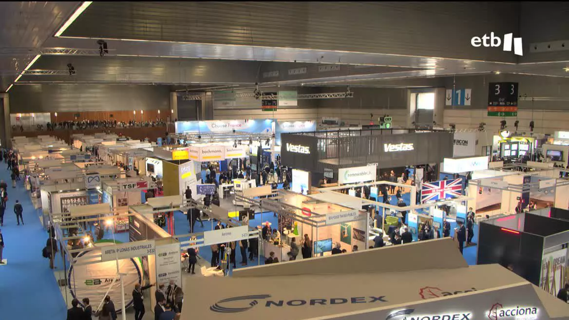 El evento anual Wind Europe en el BEC. Foto: EITB Media