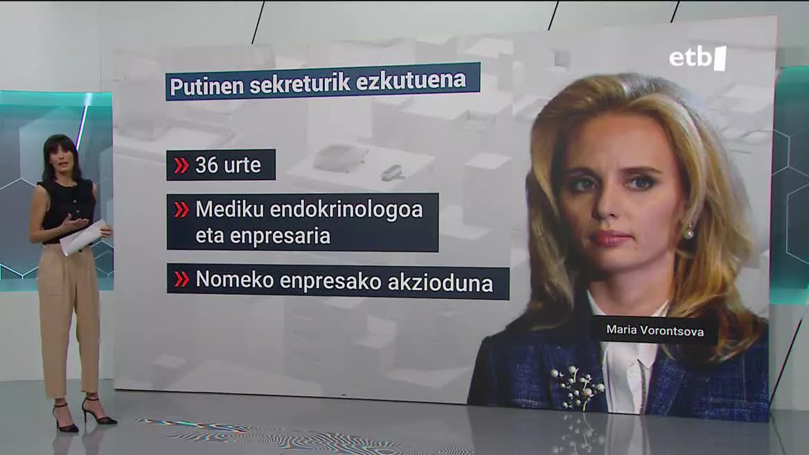 Putinen alabak. EITB Mediaren bideo batetik ateratako argazkia.