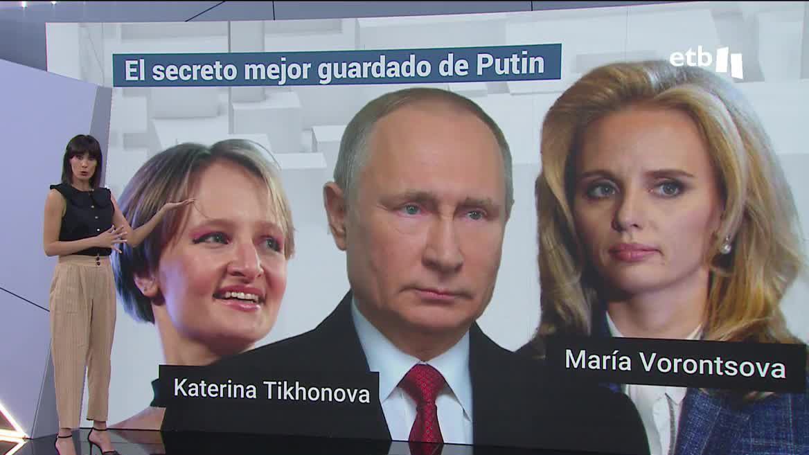 Las hijas de Putin. Imagen obtenida de un vídeo de EITB Media.