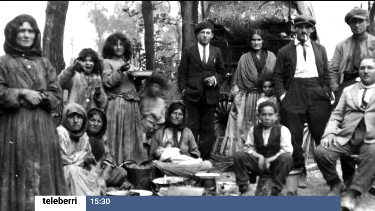Familia de gitanos vascos