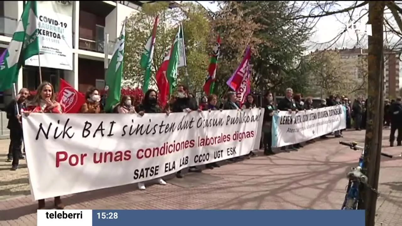 Manifestación de profesionales sanitarios