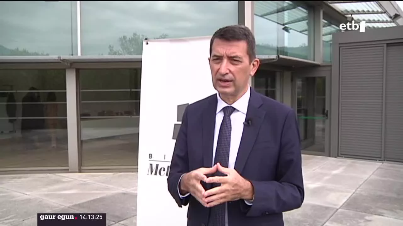 Rafael Doménech, BBVAren analista ekonomikoa. EITB Mediaren bideo batetik ateratako argazkia.