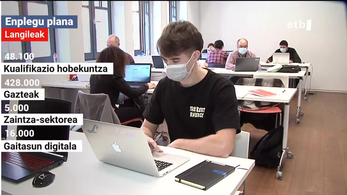 Enplegu plana. EITB Mediaren bideo batetik ateratako irudia.