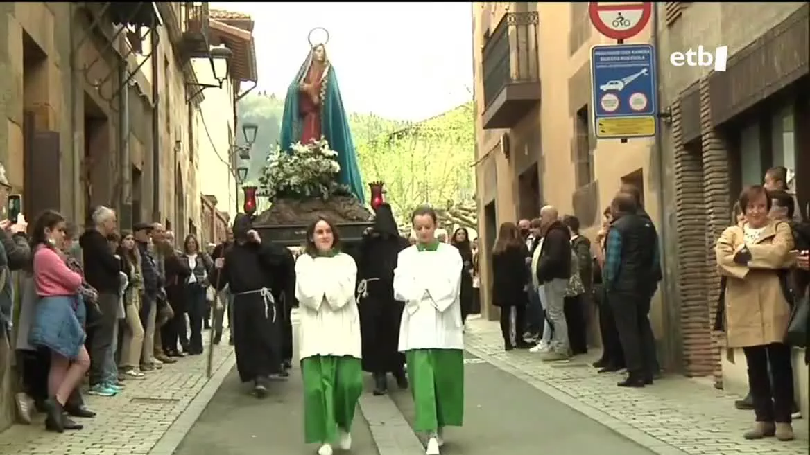 Segurako prozesioa. EITB Mediaren bideo bateko irudia