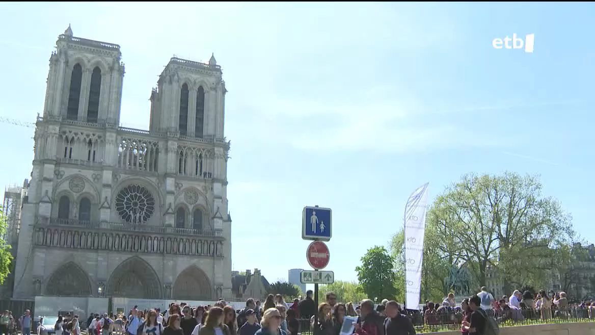 Notre-Dame. EITB Mediaren bideo bateko irudia
