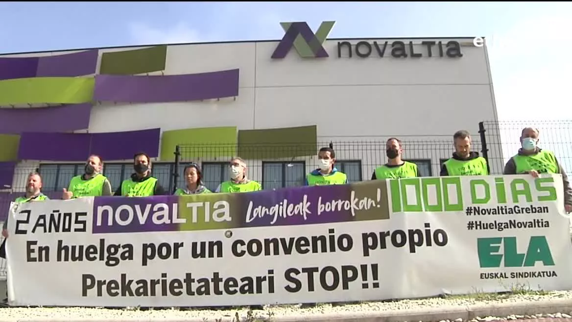 Trabajadores de Novaltia en huelga
