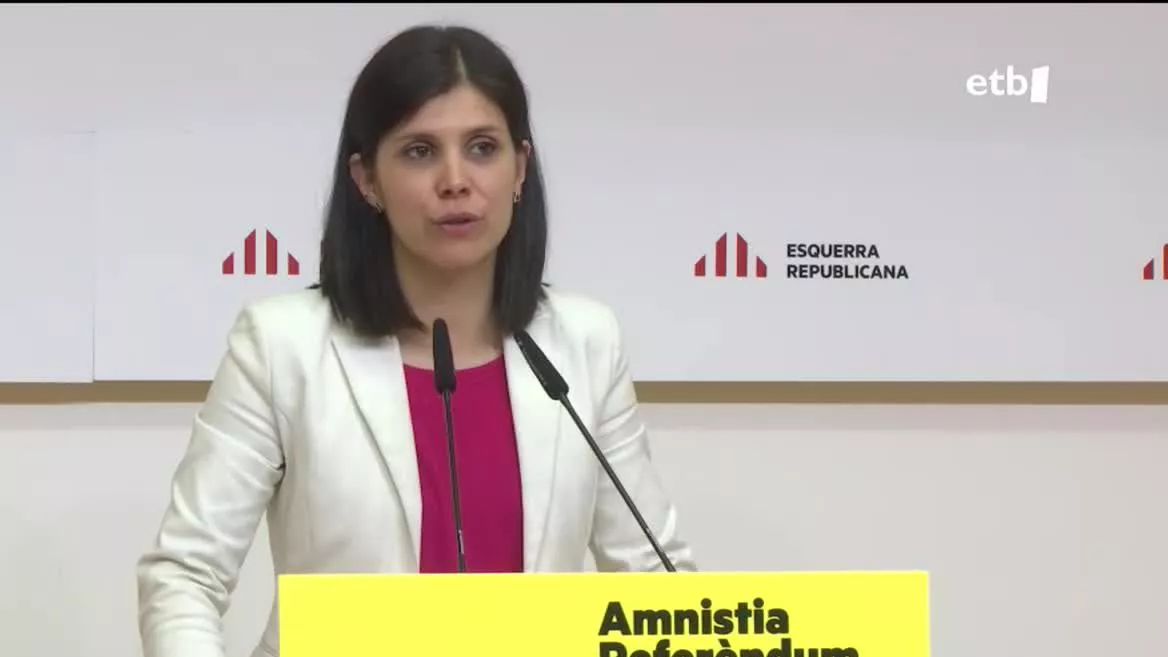 Marta Vilalta. Agentzietako bideo batetik ateratako irudia.
