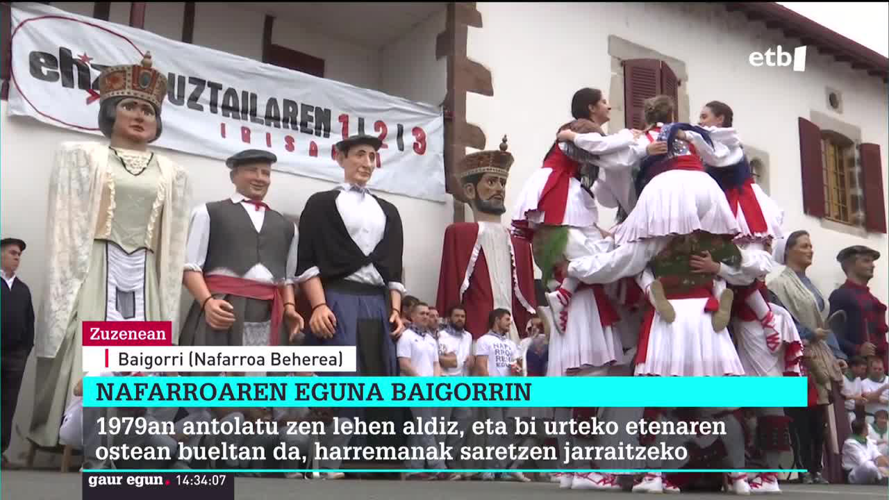 Nafarroaren Eguna ospatu dute Baigorrin, bi urteko etenaldiaren ostean