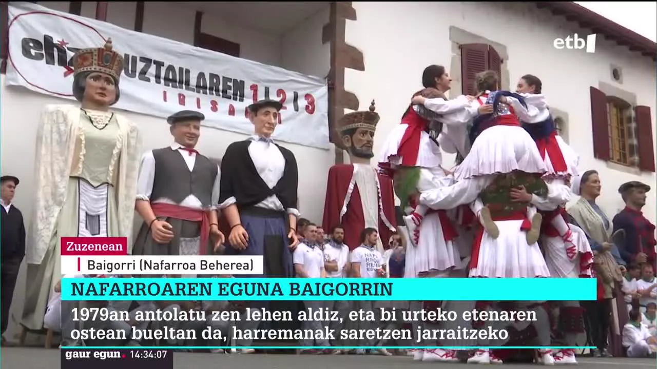 Nafarroaren Eguna ospatu dute Baigorrin, bi urteko etenaldiaren ostean