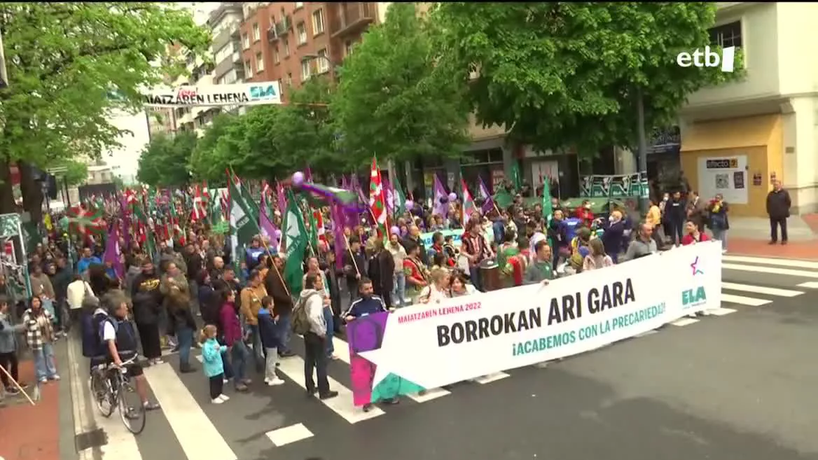 ELAren manifestazioa, Bilbon. EITB Mediaren bideo batetik ateratako argazkia