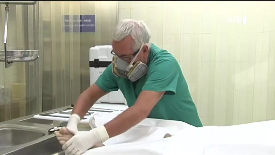 Carlos Cubero forentsea. EITB Mediaren bideo batetik ateratako irudia.