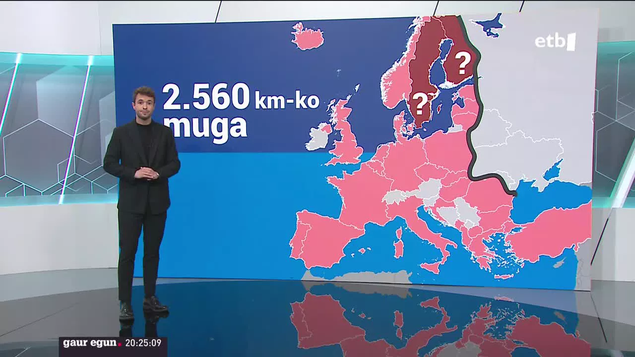 Putinen estrategiak NATO indartzea ekarri du. Bideotik hartutako argazkia.
