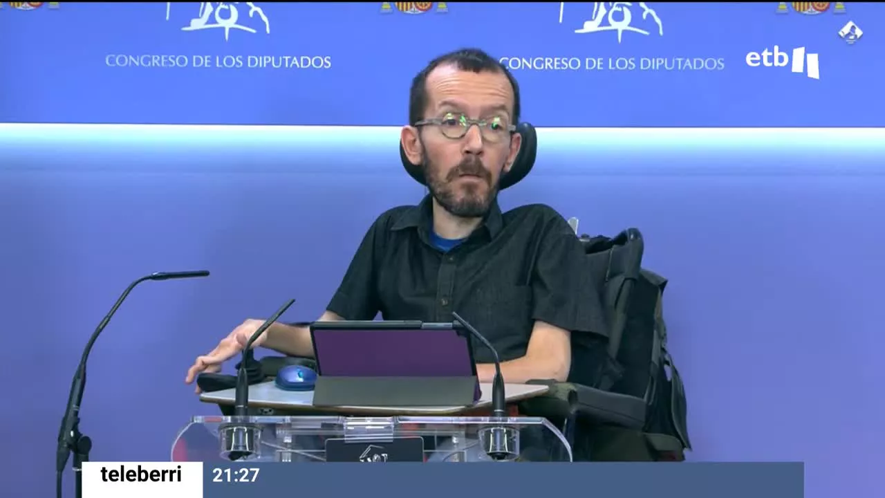 Pablo Echenique. Imagen extraída del vídeo.