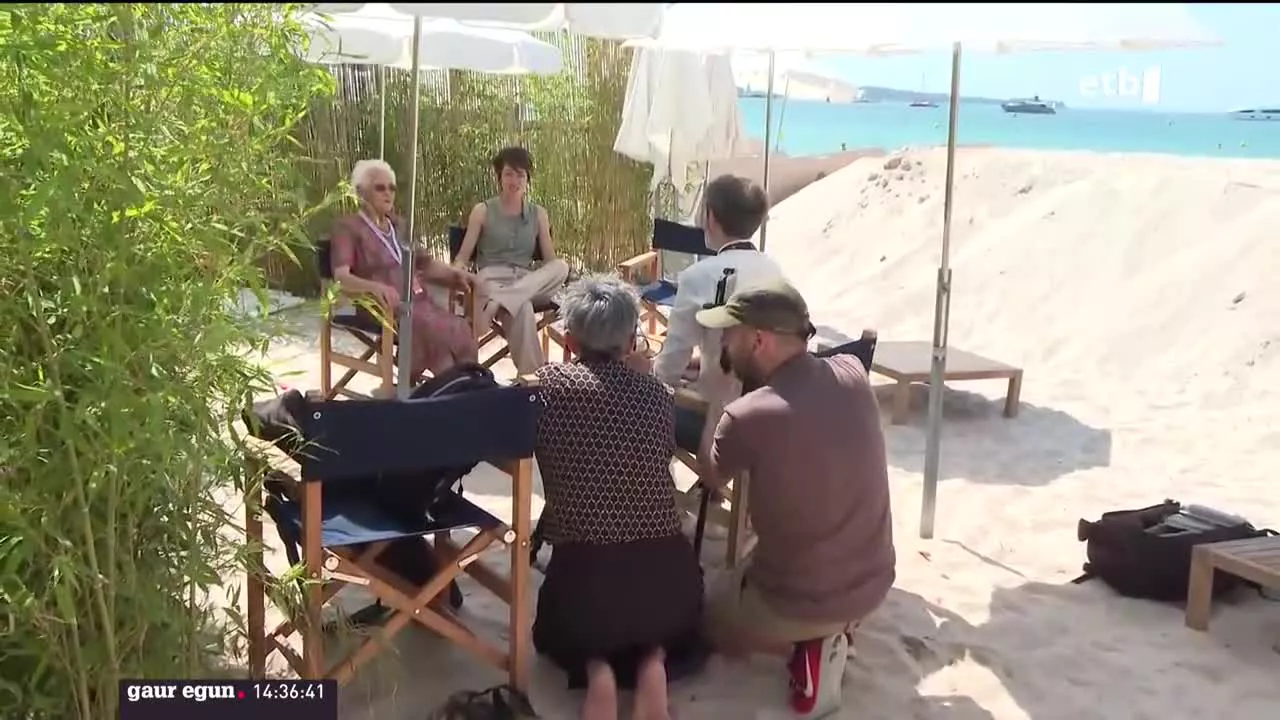 "Cuerdas" filmaren lantaldea, Cannesen