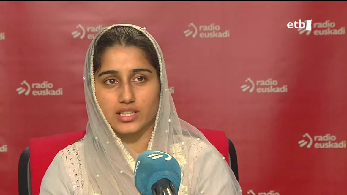 Haleema Sadia. EITB Mediaren bideo batetik ateratako irudia.