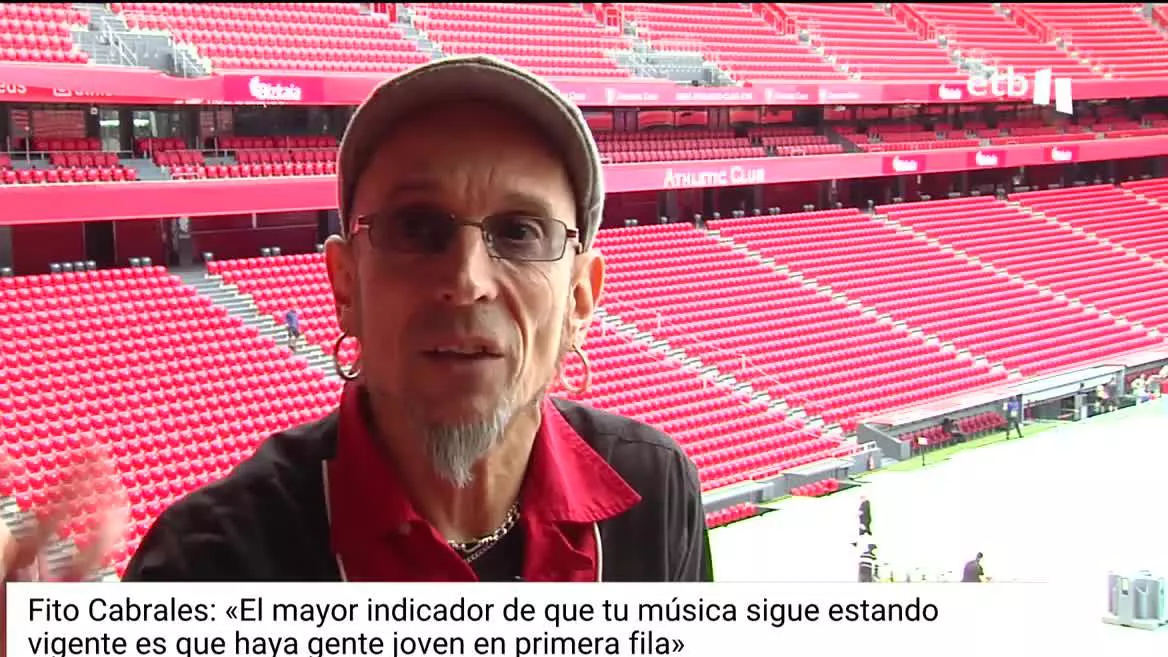 Todo listo en San Mamés para acoger a las 47.000 personas que disfrutarán de una noche mágica con Fito & Fitipaldis. Eitb.eus ofrecerá en streaming el concierto.