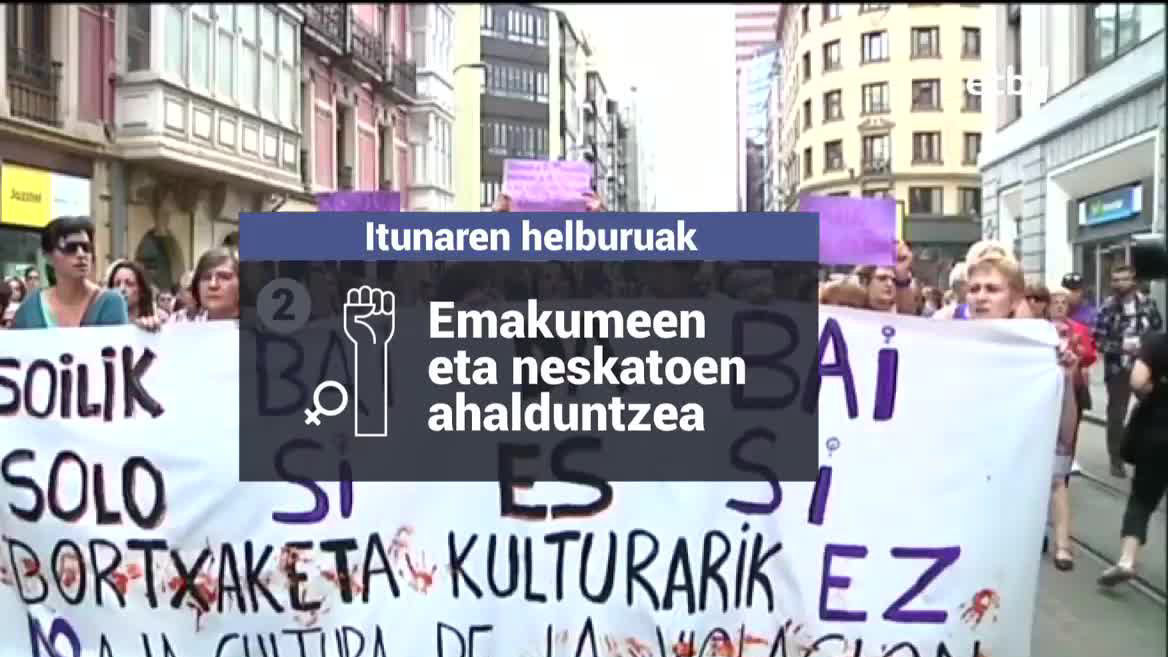 Itunaren helburuak. EITB Mediaren bideo batetik ateratako irudia.