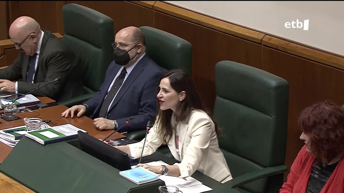 Bakartxo Tejeria. Legebiltzarreko seinaletik ateratako irudia.