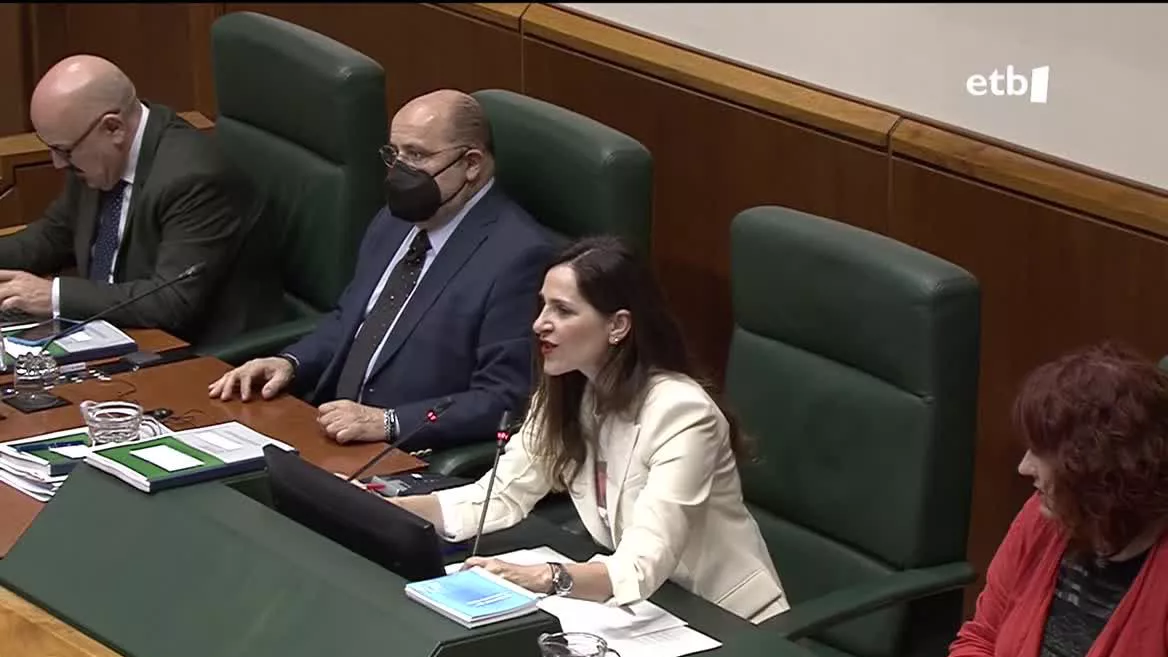 Bakartxo Tejeria. Legebiltzarreko seinaletik ateratako irudia.