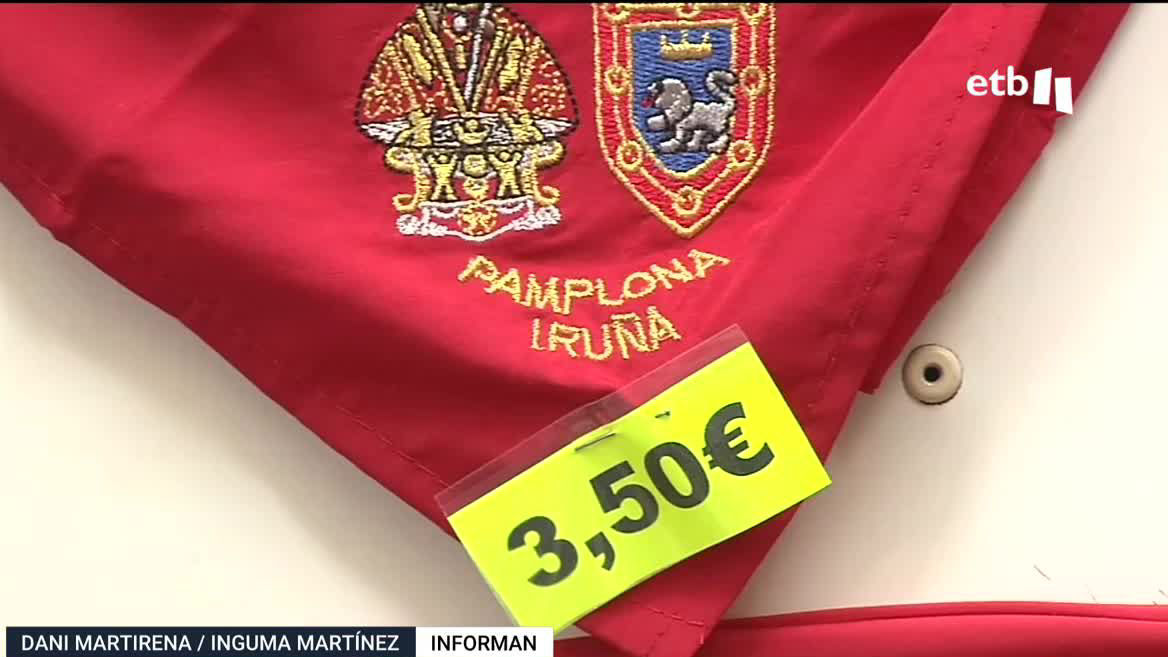 Pañuelo de fiestas de San Fermín.
