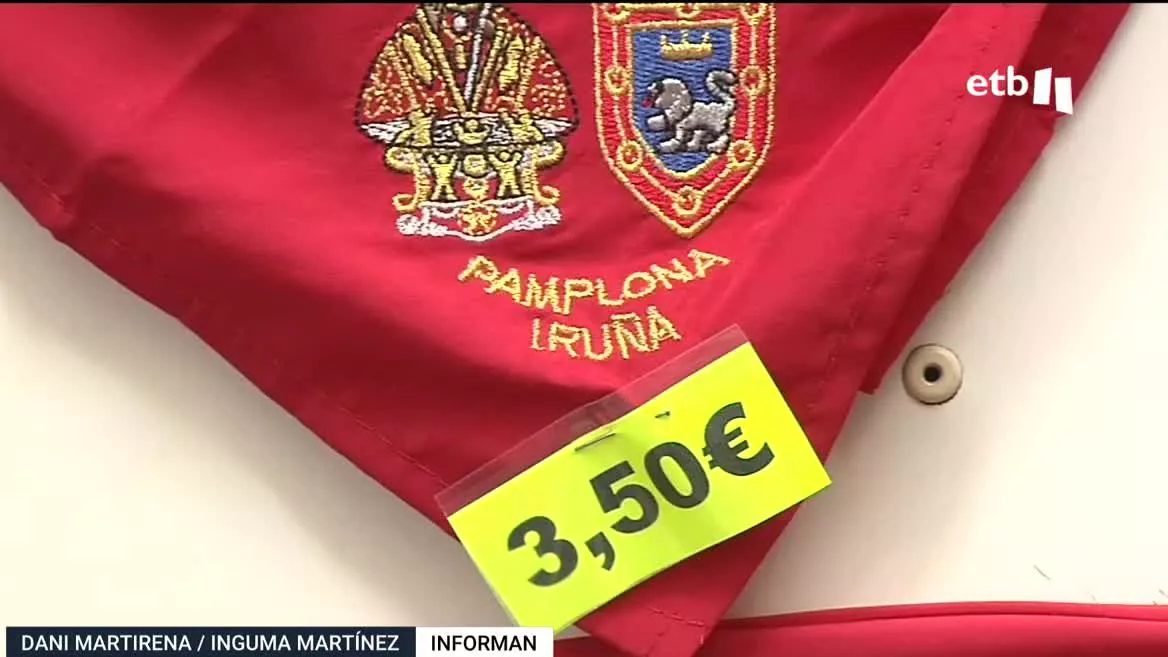 Pañuelo de fiestas de San Fermín.