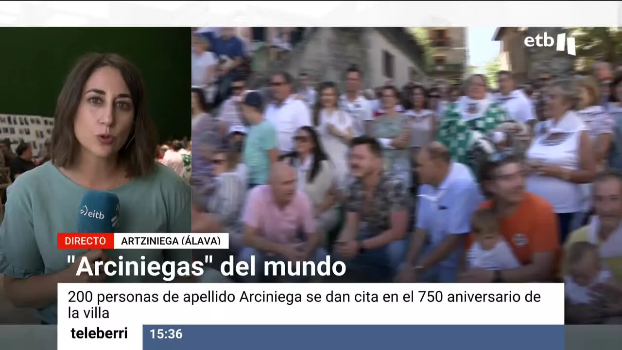 Ya no queda nadie apellidado Artziniega en el pueblo. Los reunidos hoy en la villa han venido, entre otros, de Colombia, Perú, México y EEUU.